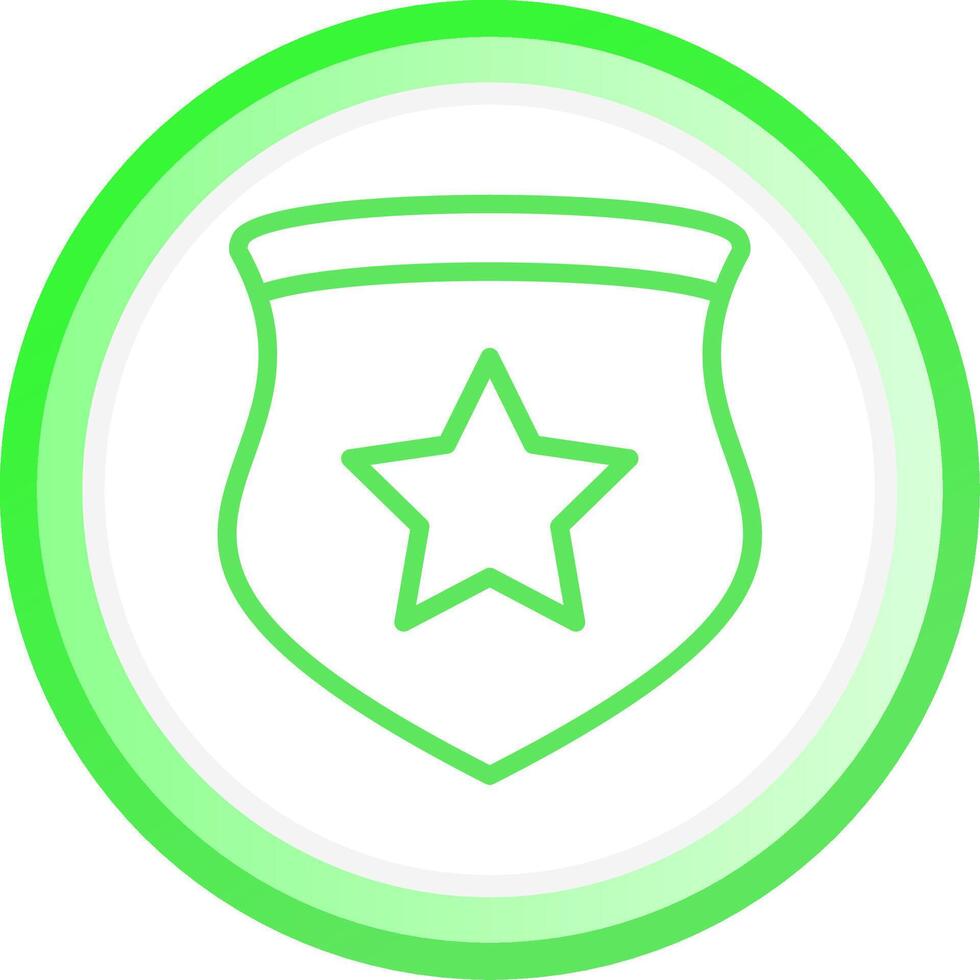 Police Badge Creative Icon Design vector