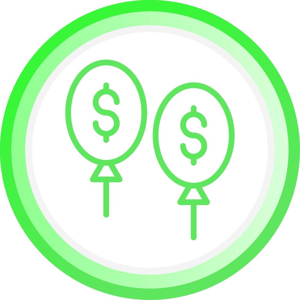 Balloon Payment Creative Icon Design vector