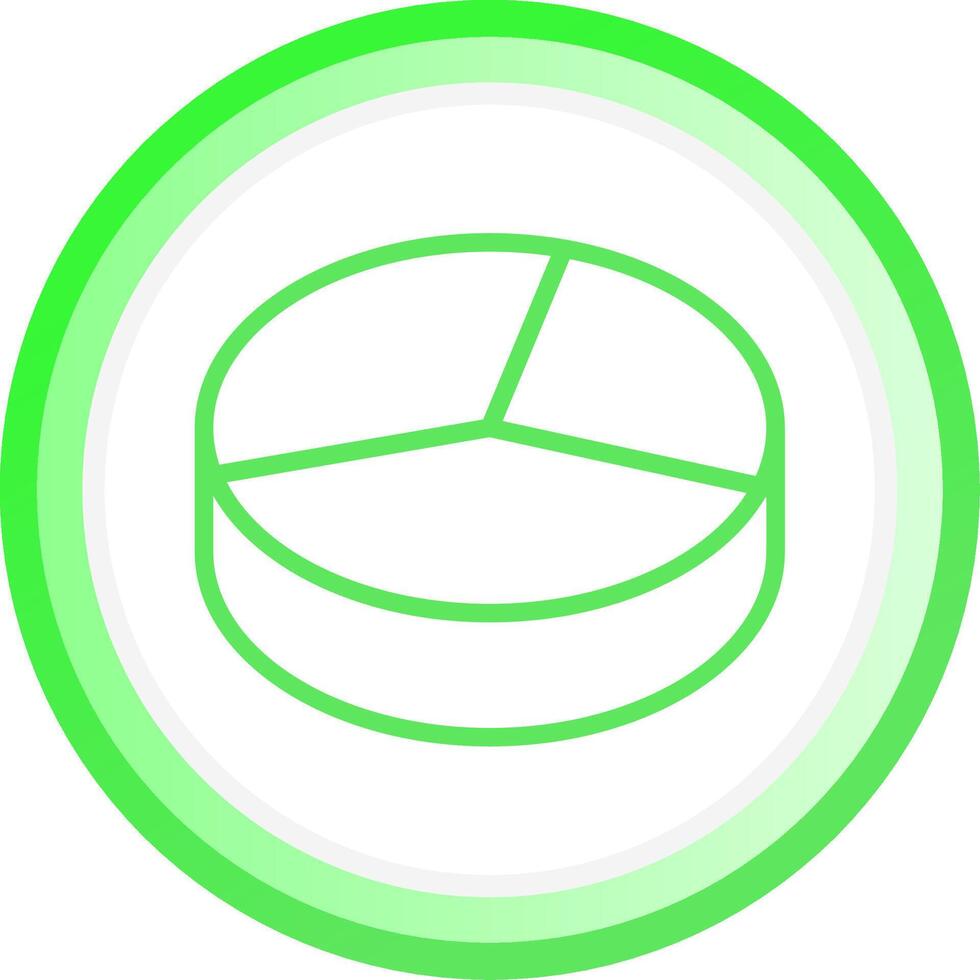 3D Pie Creative Icon Design vector