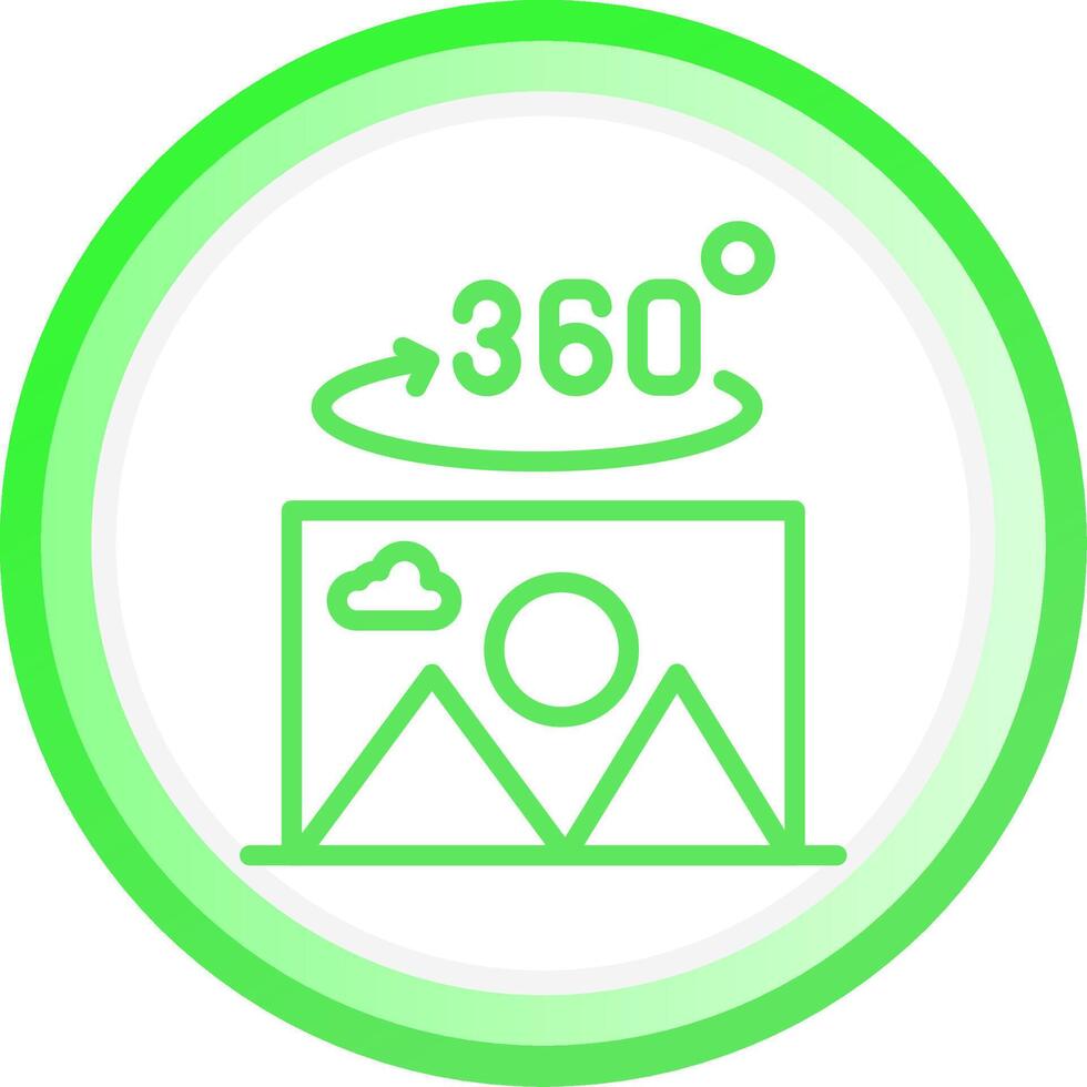 360 Degree Photo Creative Icon Design vector