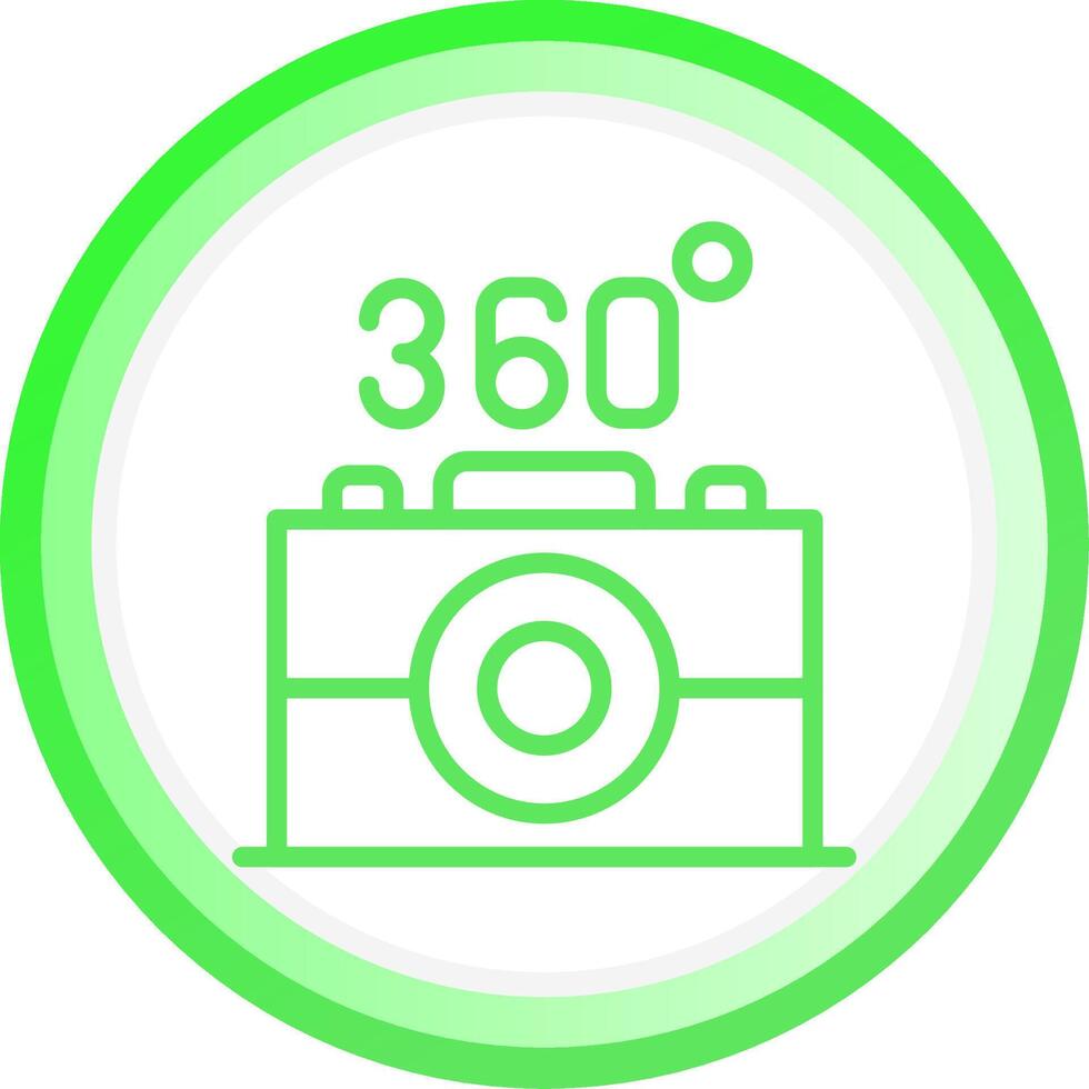 360 Camera Creative Icon Design vector