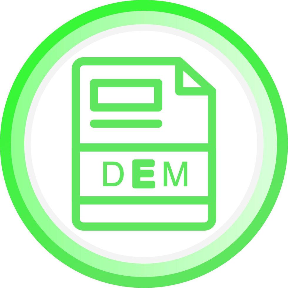 DEM Creative Icon Design vector