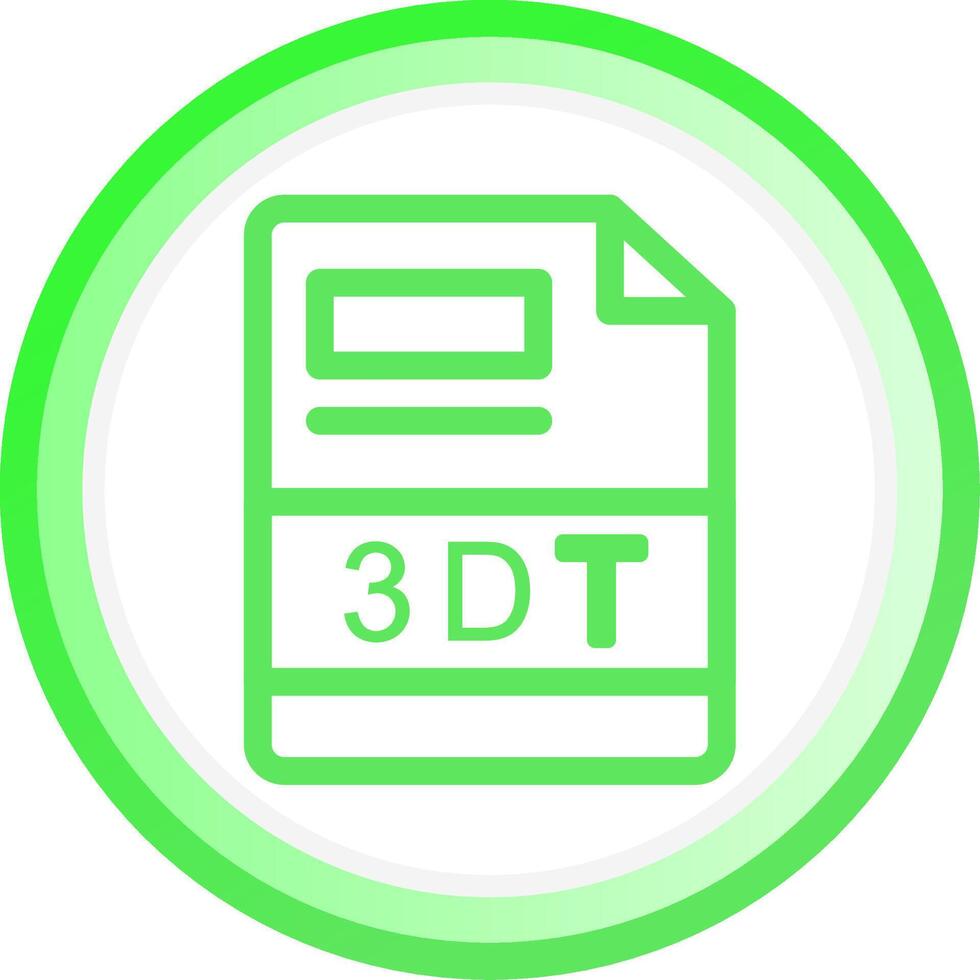 3DT Creative Icon Design vector