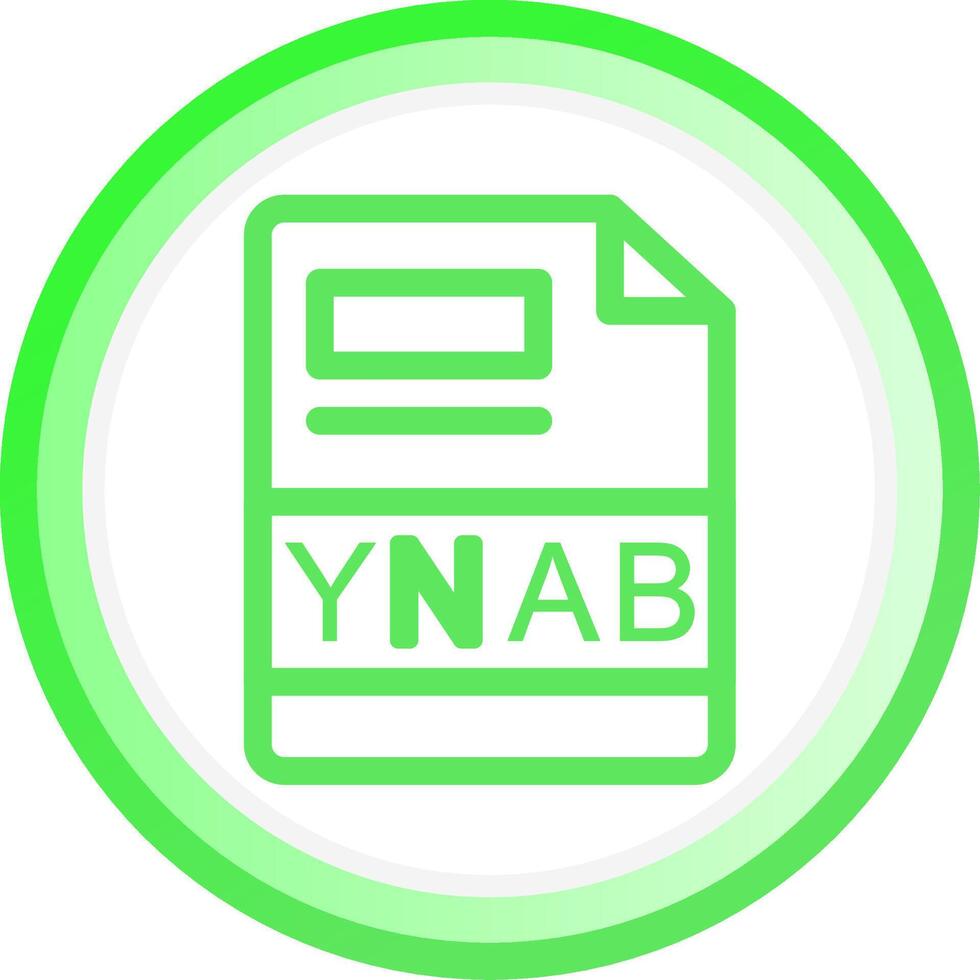 ynab creativo icono diseño vector