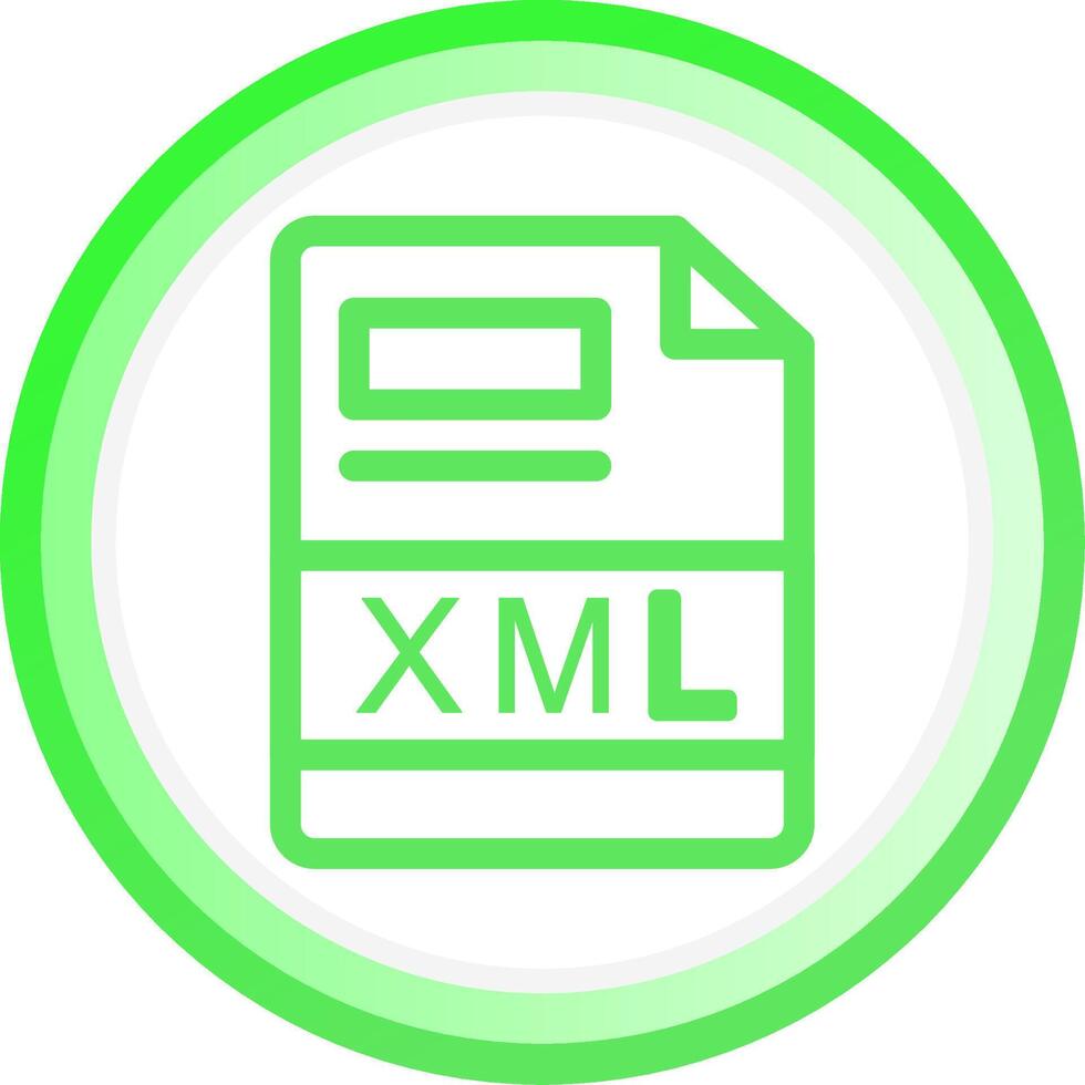XML Creative Icon Design vector