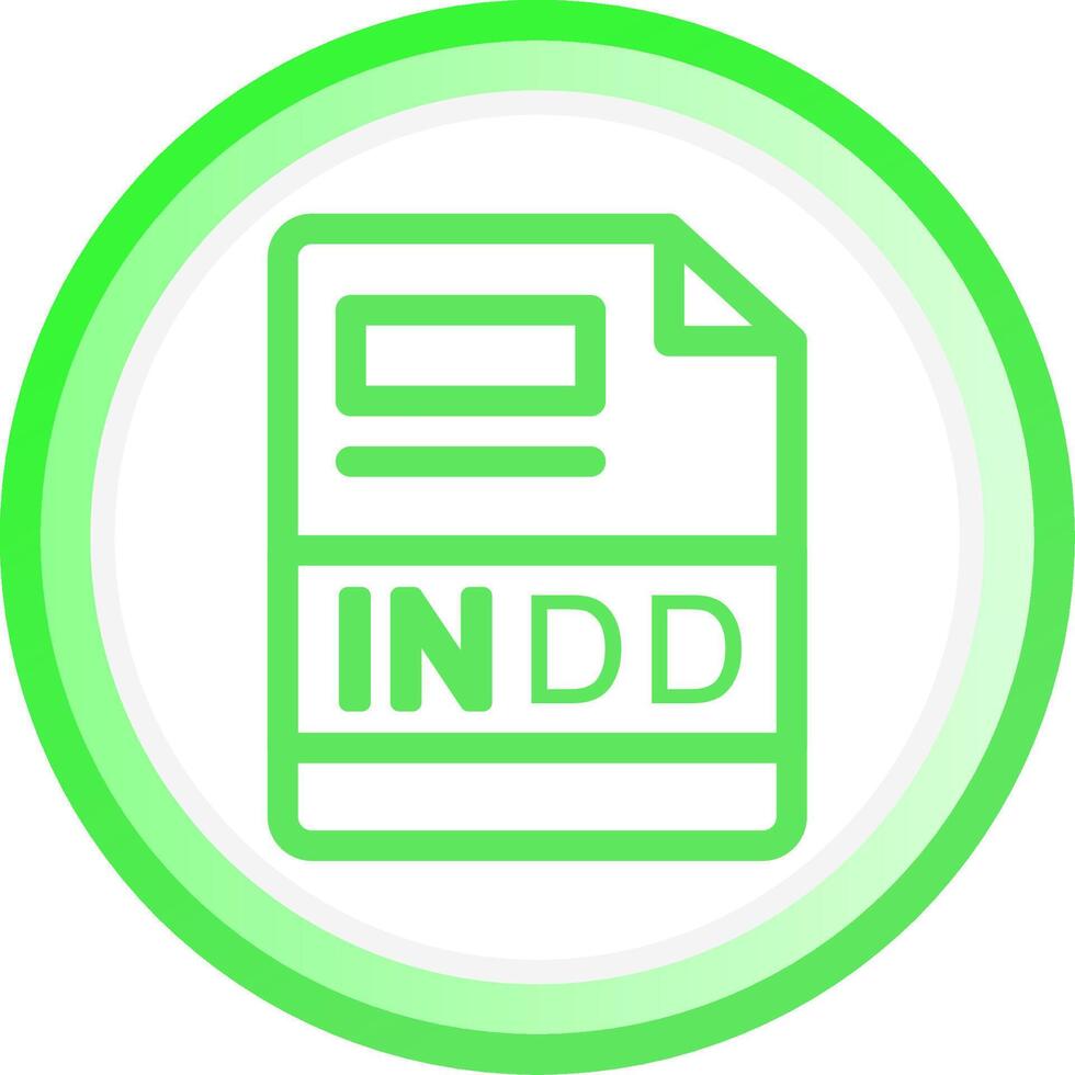 INDD Creative Icon Design vector