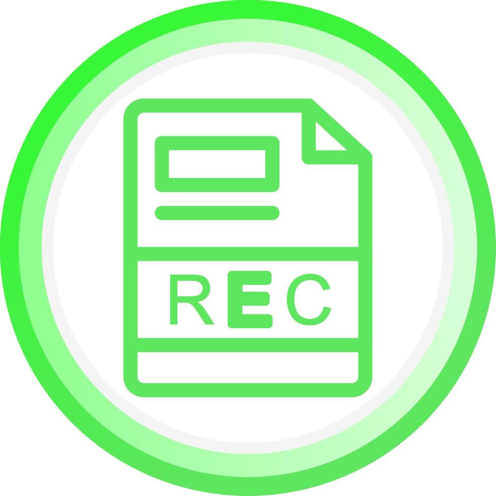 REC Creative Icon Design vector