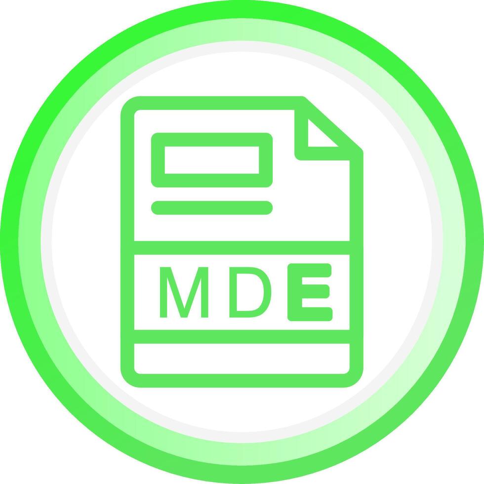 MDE Creative Icon Design vector