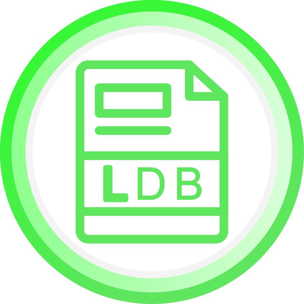 ldb creativo icono diseño vector