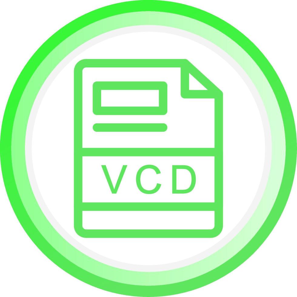 vcd creativo icono diseño vector