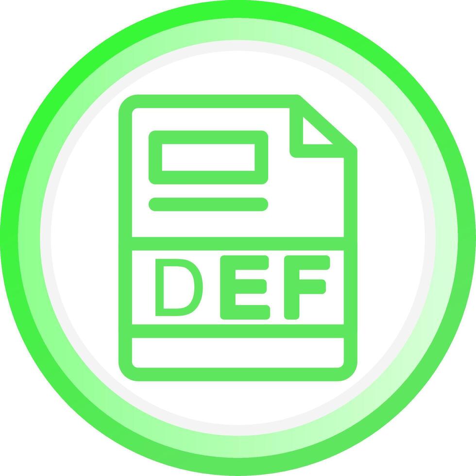 DEF Creative Icon Design vector