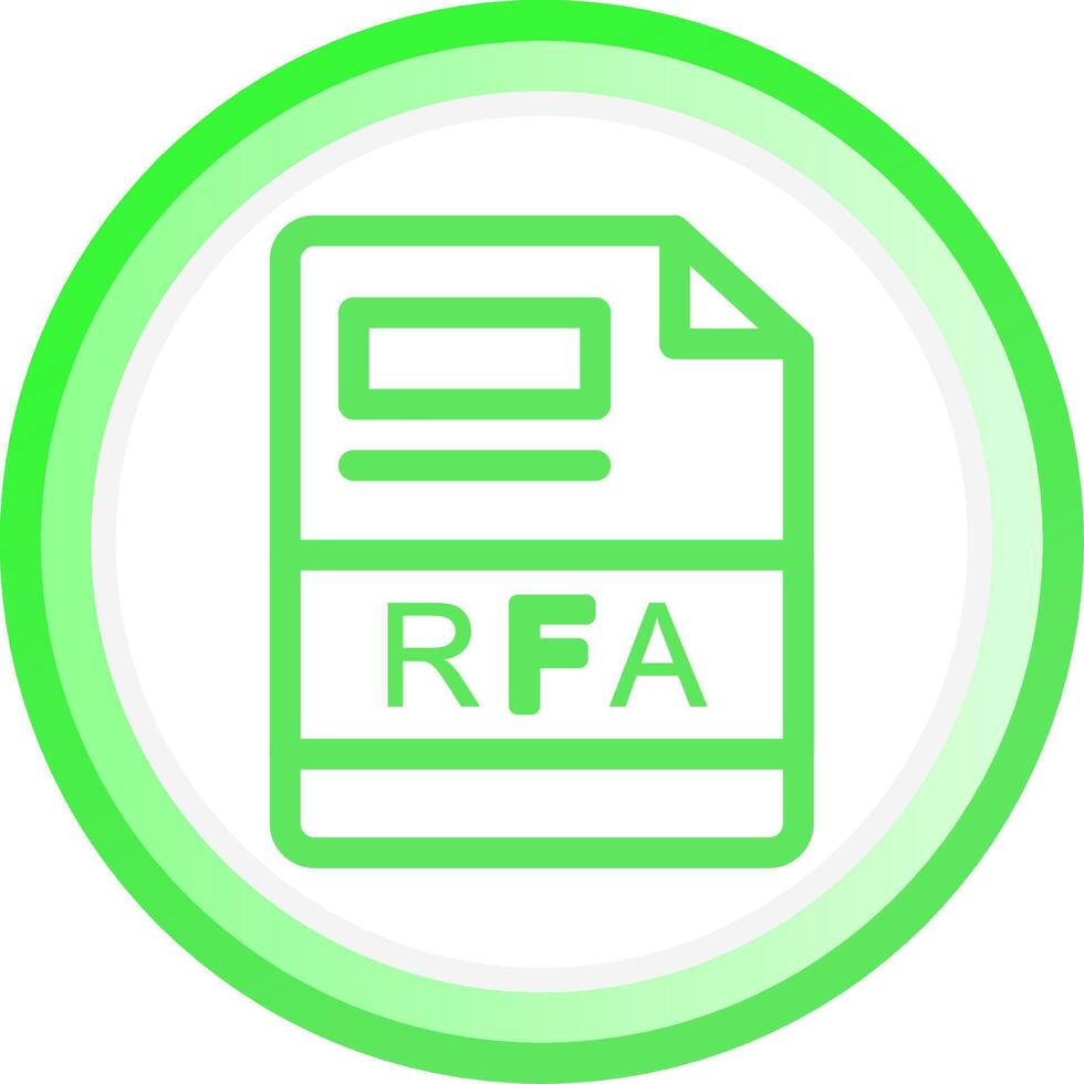 RFA Creative Icon Design vector