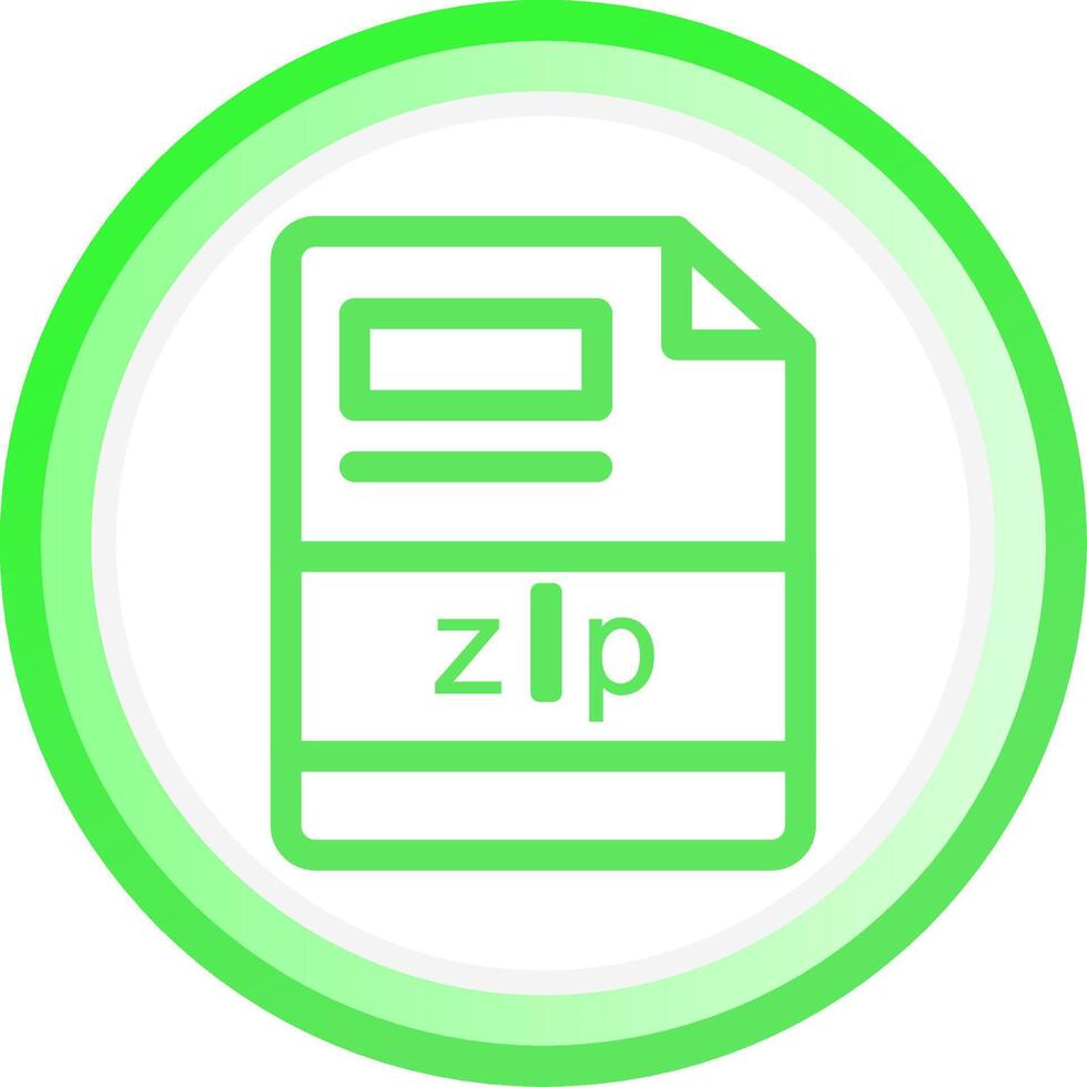 zip Creative Icon Design vector