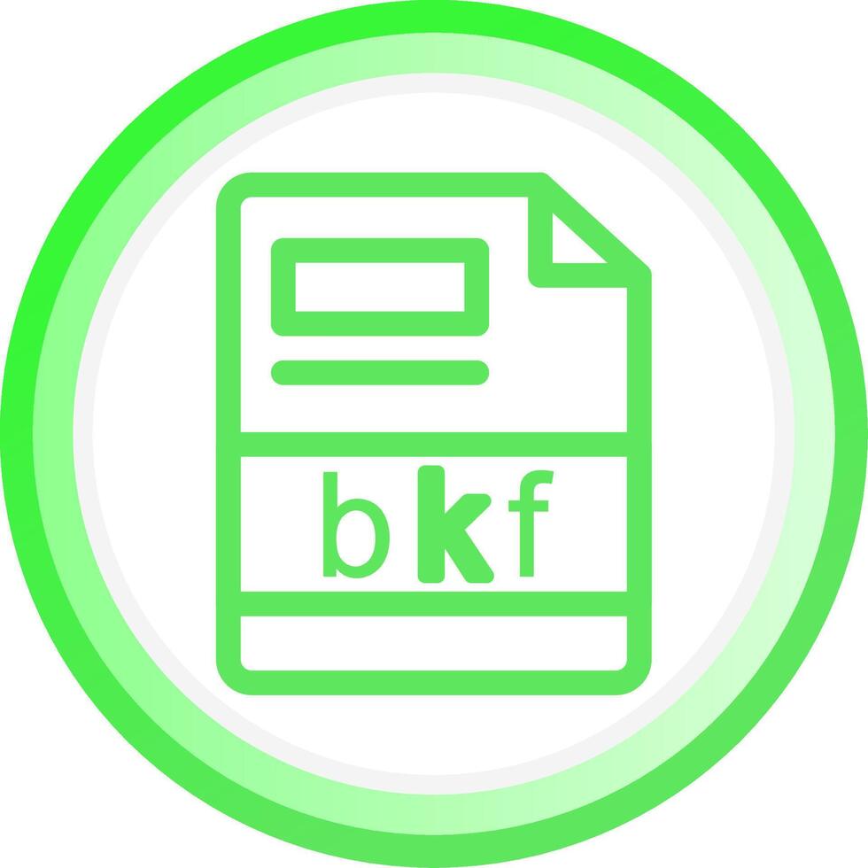 bkf creativo icono diseño vector