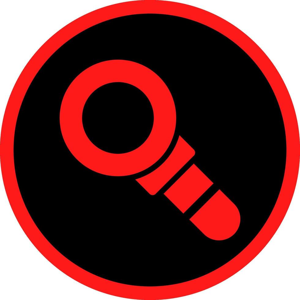 Magnifying Glass Creative Icon Design vector