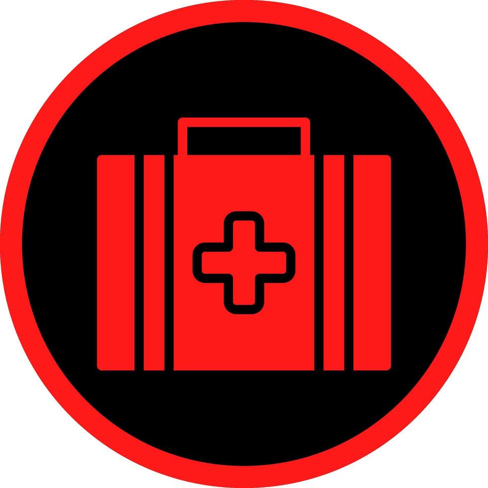 First Aid Kit Creative Icon Design vector
