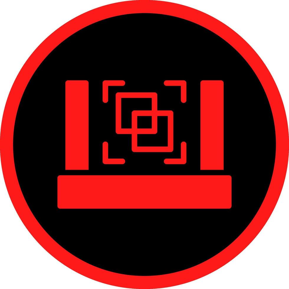 3D Scanner Creative Icon Design vector