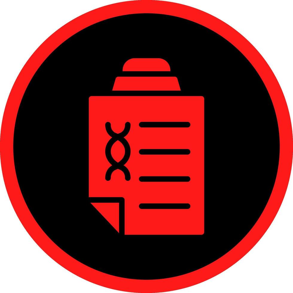 DNA Test Creative Icon Design vector