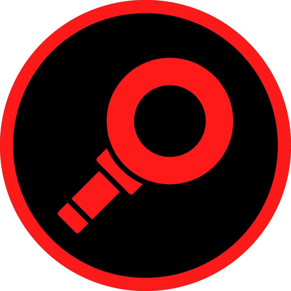 Magnifying Creative Icon Design vector