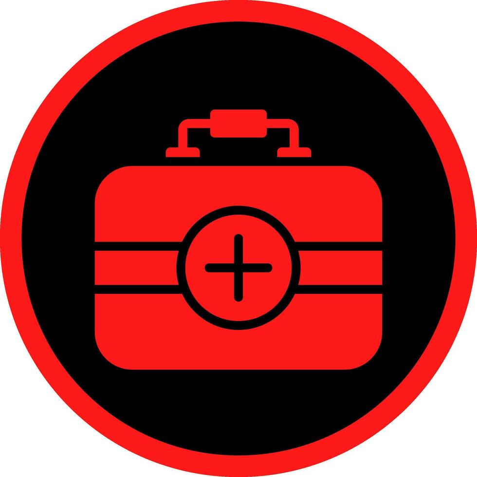 First Aid Kit Creative Icon Design vector
