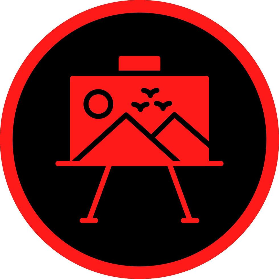 Paint Canvas Creative Icon Design vector