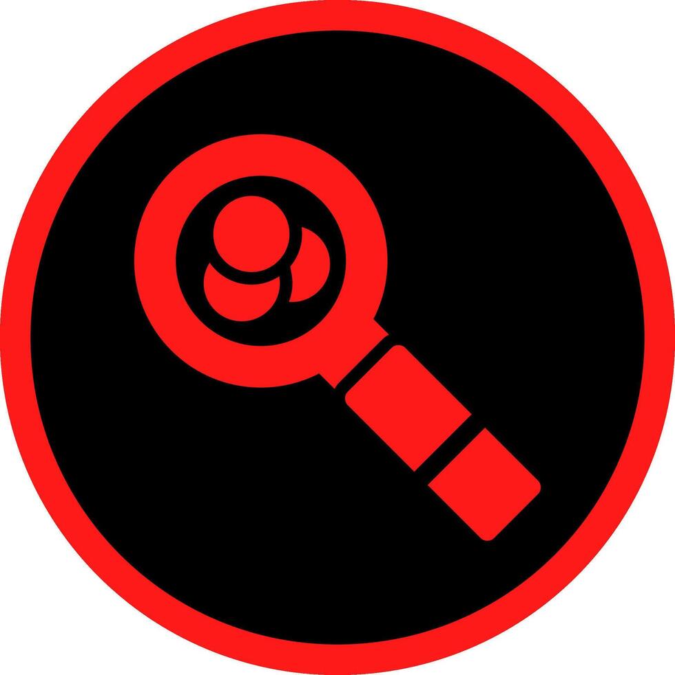 Magnifying Glass Creative Icon Design vector