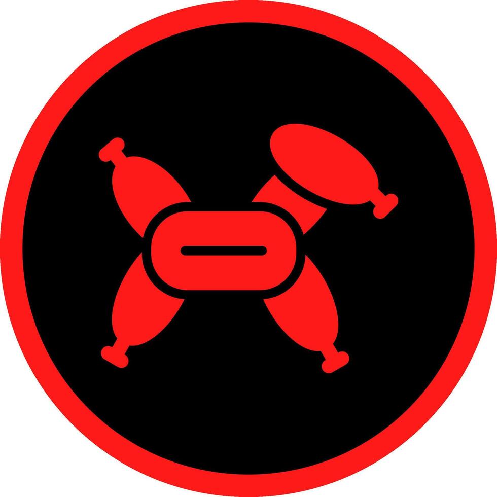 Balloon Modelling Creative Icon Design vector