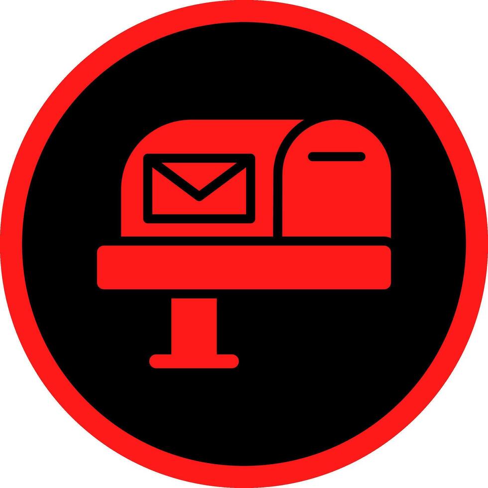 Mail Box Creative Icon Design vector