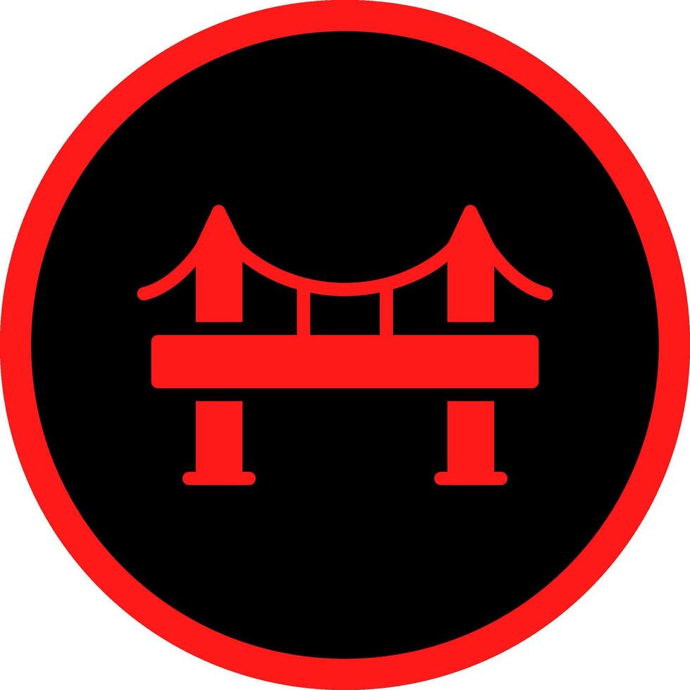 Bridge Creative Icon Design vector