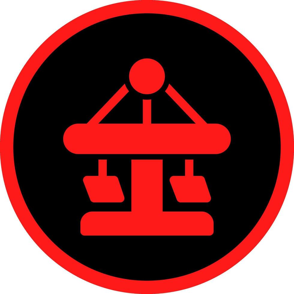 Merry Go Round Creative Icon Design vector