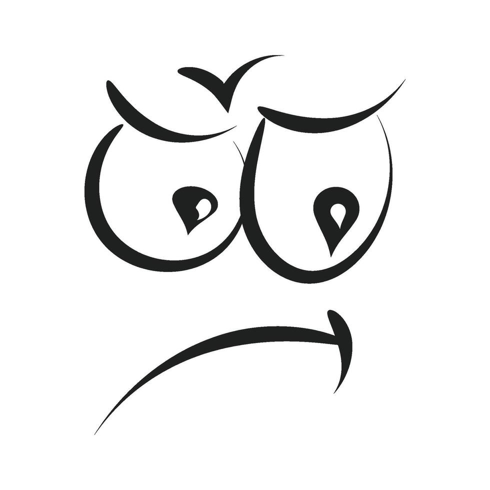 Funny Stick figure hand drawn style for print vector