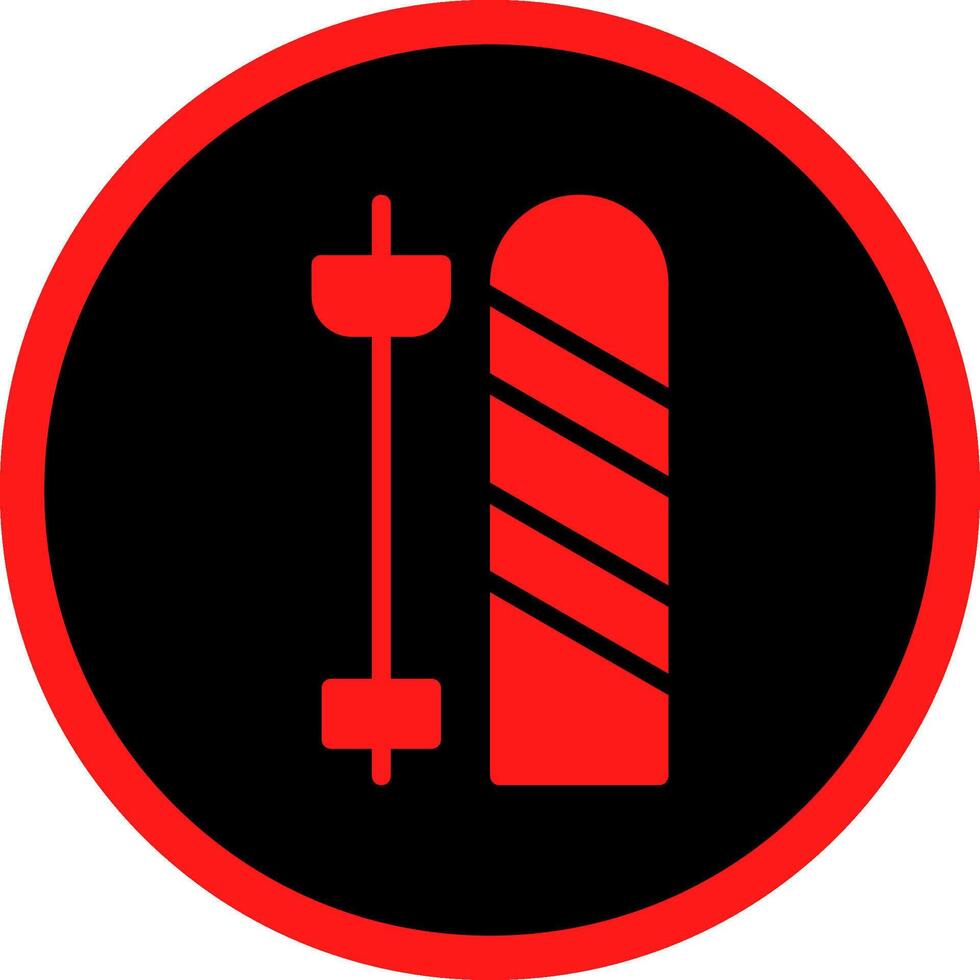 Skis Creative Icon Design vector