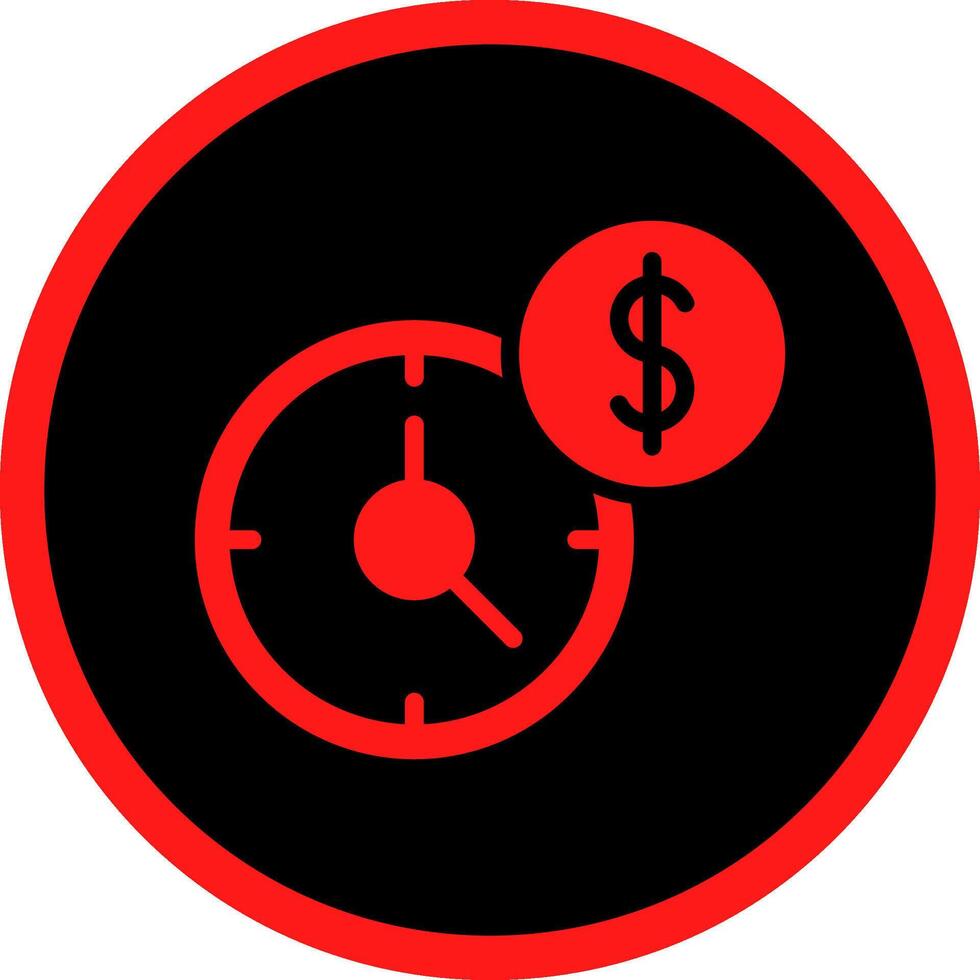 Time Is Money Creative Icon Design vector