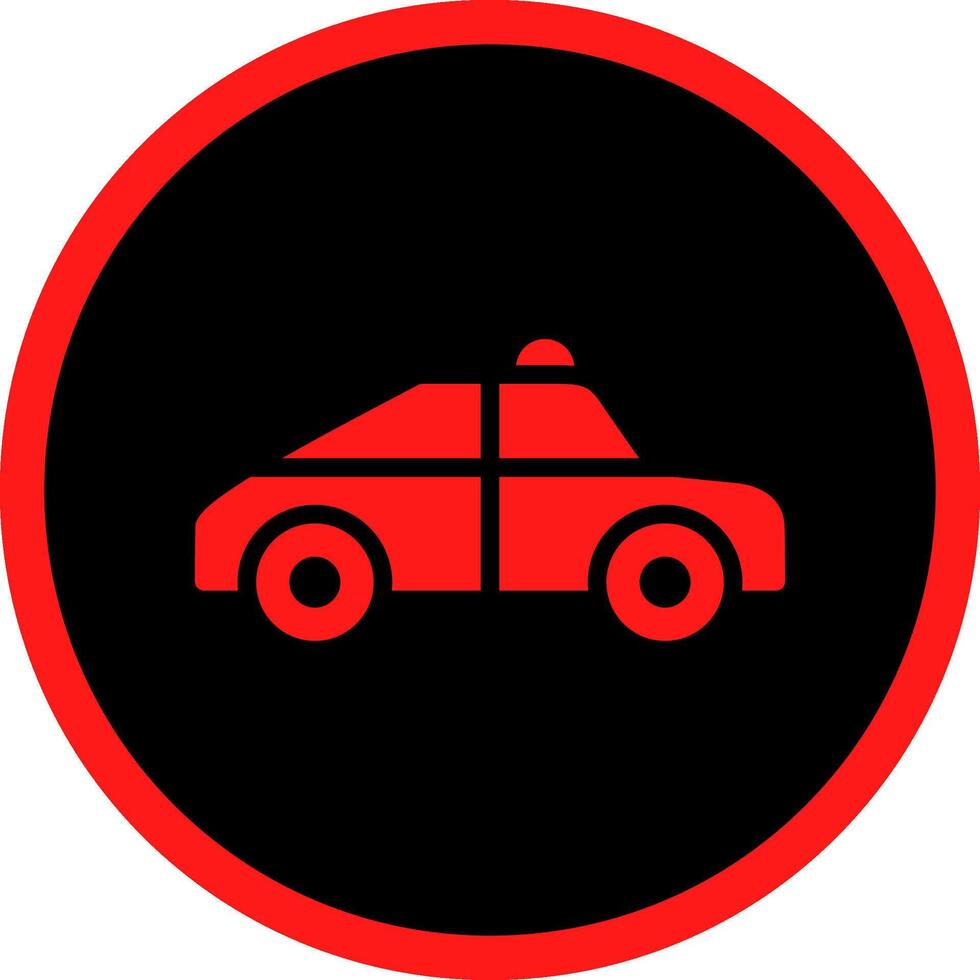 Police Car Creative Icon Design vector