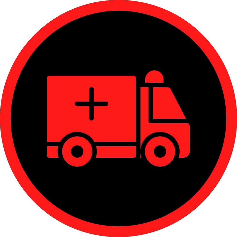 Ambulance Creative Icon Design vector