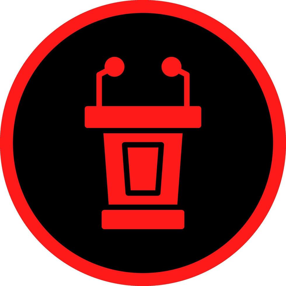 Lectern Creative Icon Design vector