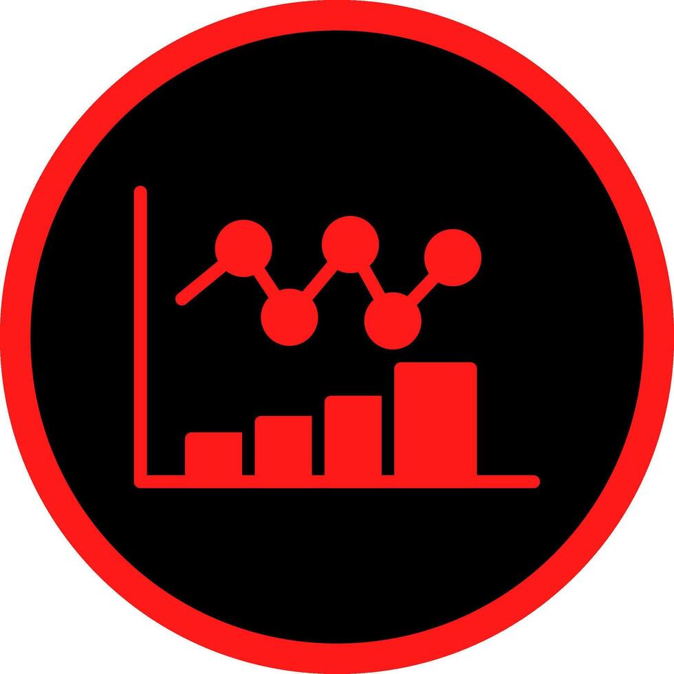 Bar Chart Creative Icon Design vector