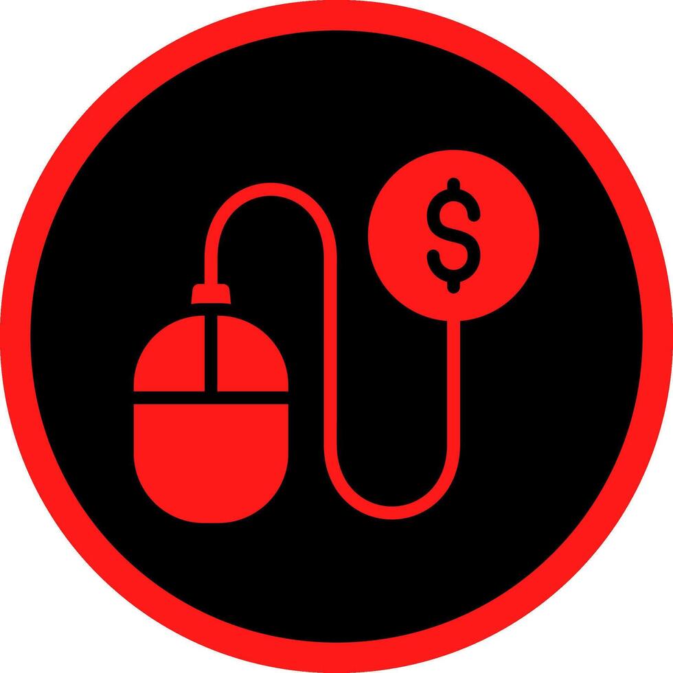 Pay Per Click Creative Icon Design vector