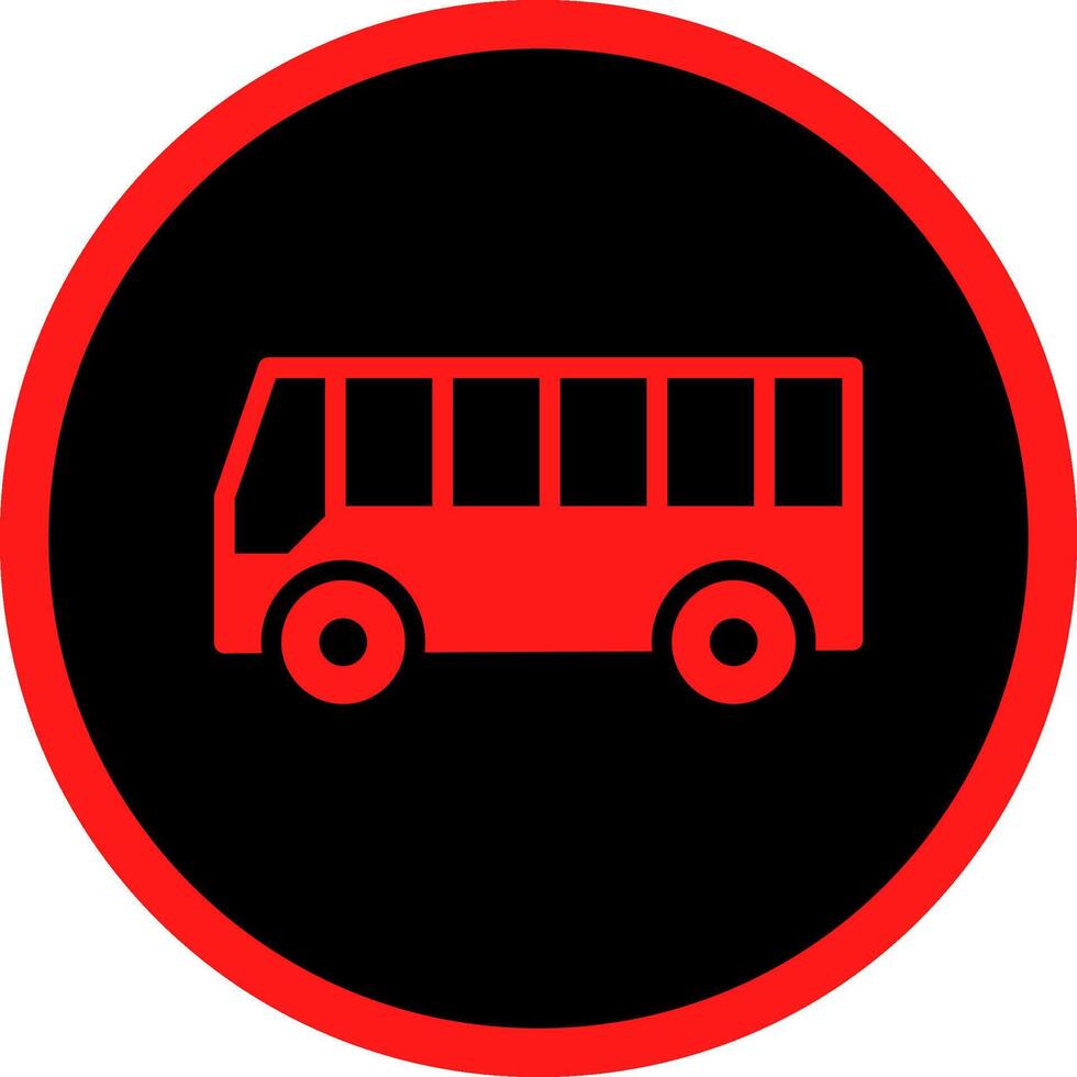 Bus Creative Icon Design vector