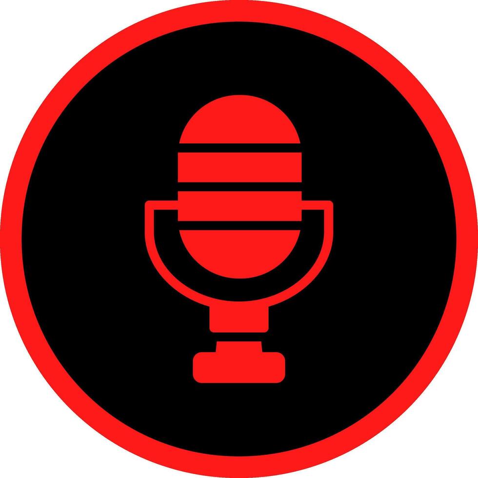 Microphone Creative Icon Design vector