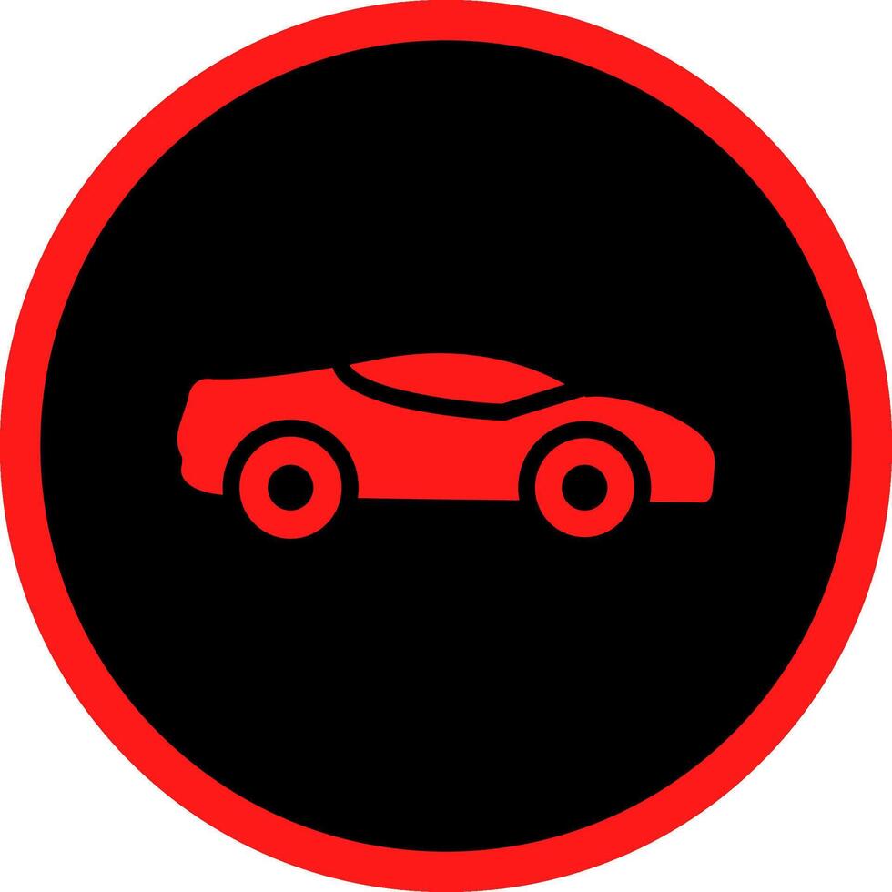Sports Car Creative Icon Design vector