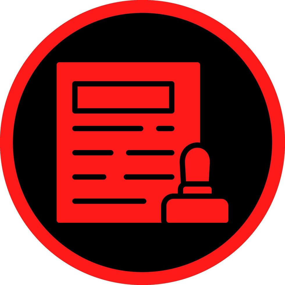 Stamp Creative Icon Design vector