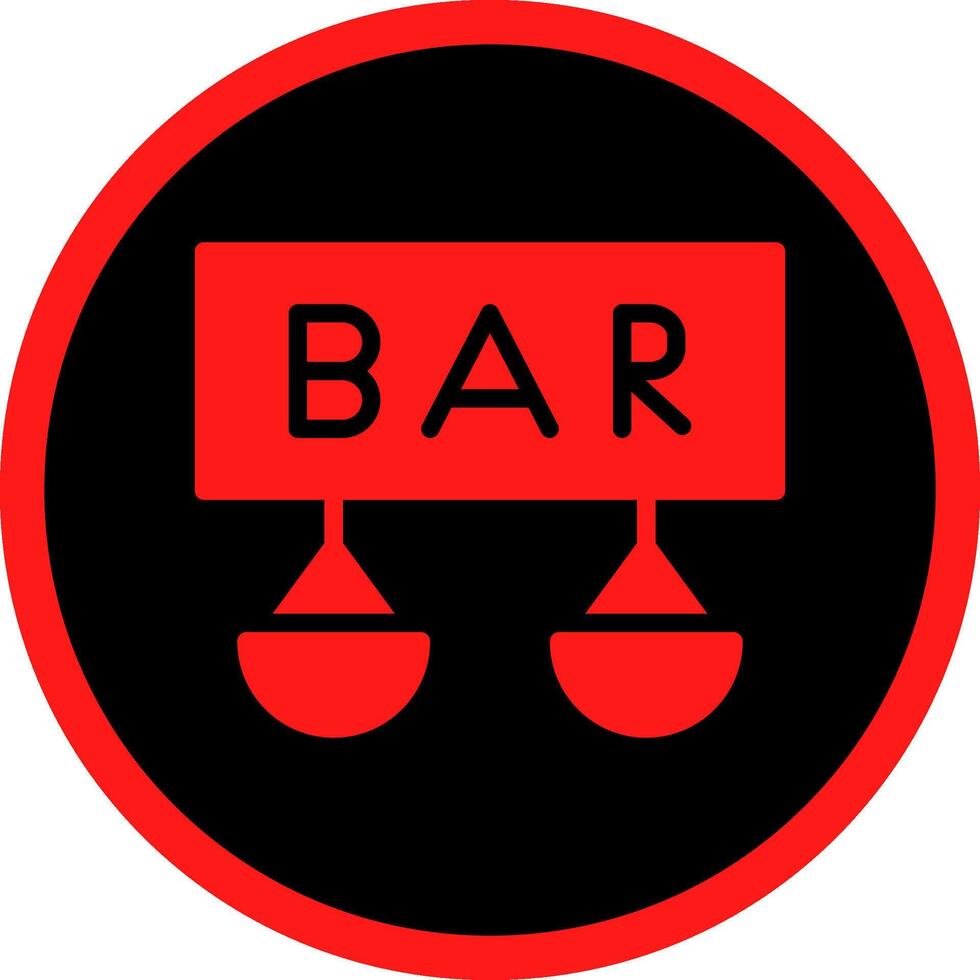 Bar Creative Icon Design vector