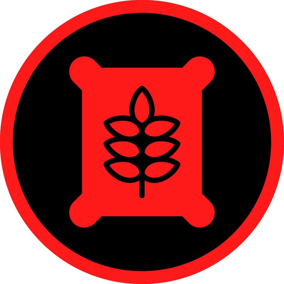 Seed Bag Creative Icon Design vector