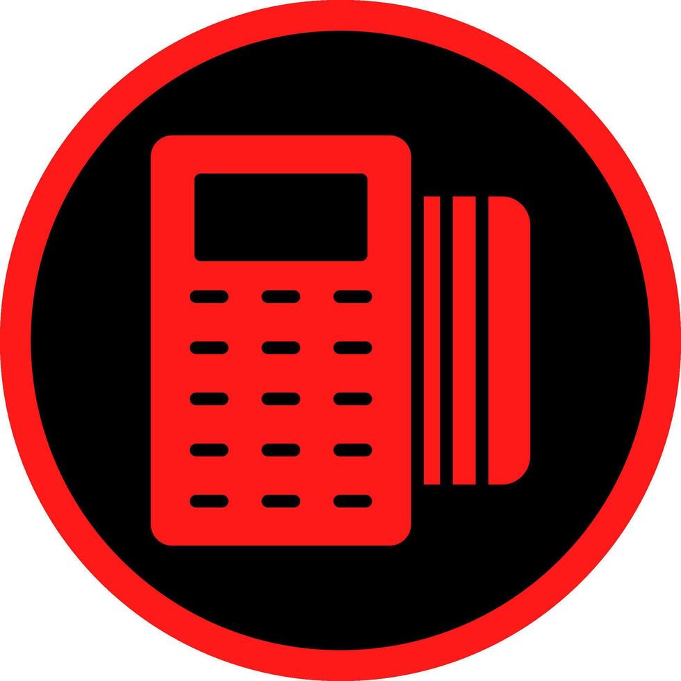 Pos Terminal Creative Icon Design vector