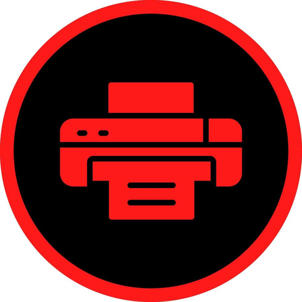 Glyph Red Icons Design vector