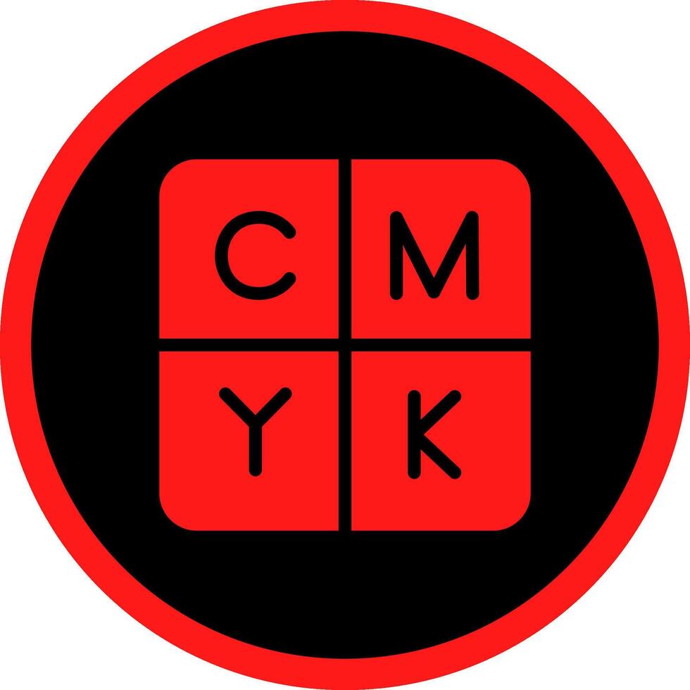 CMYK Creative Icon Design vector