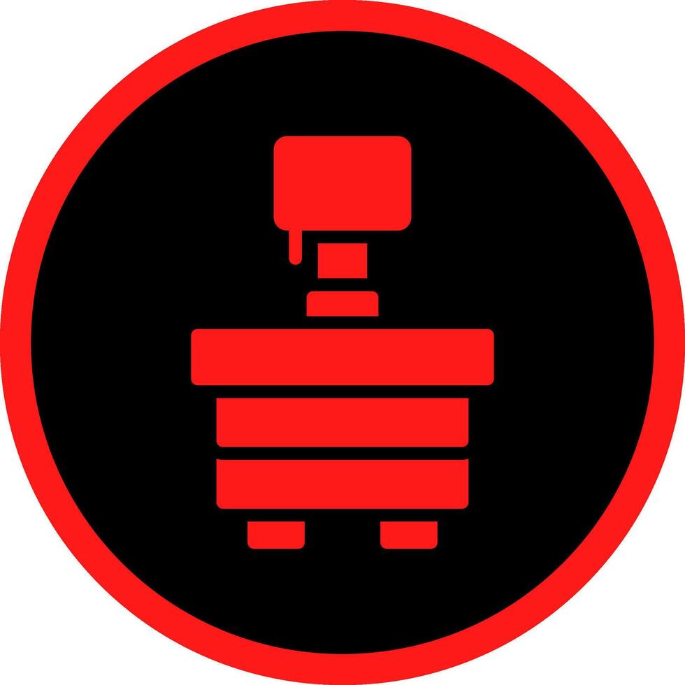 Glyph Red Icons Design vector