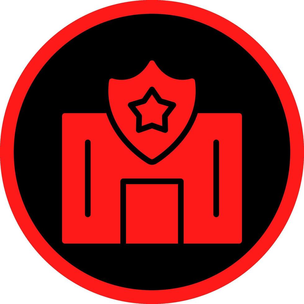 Glyph Red Icons Design vector