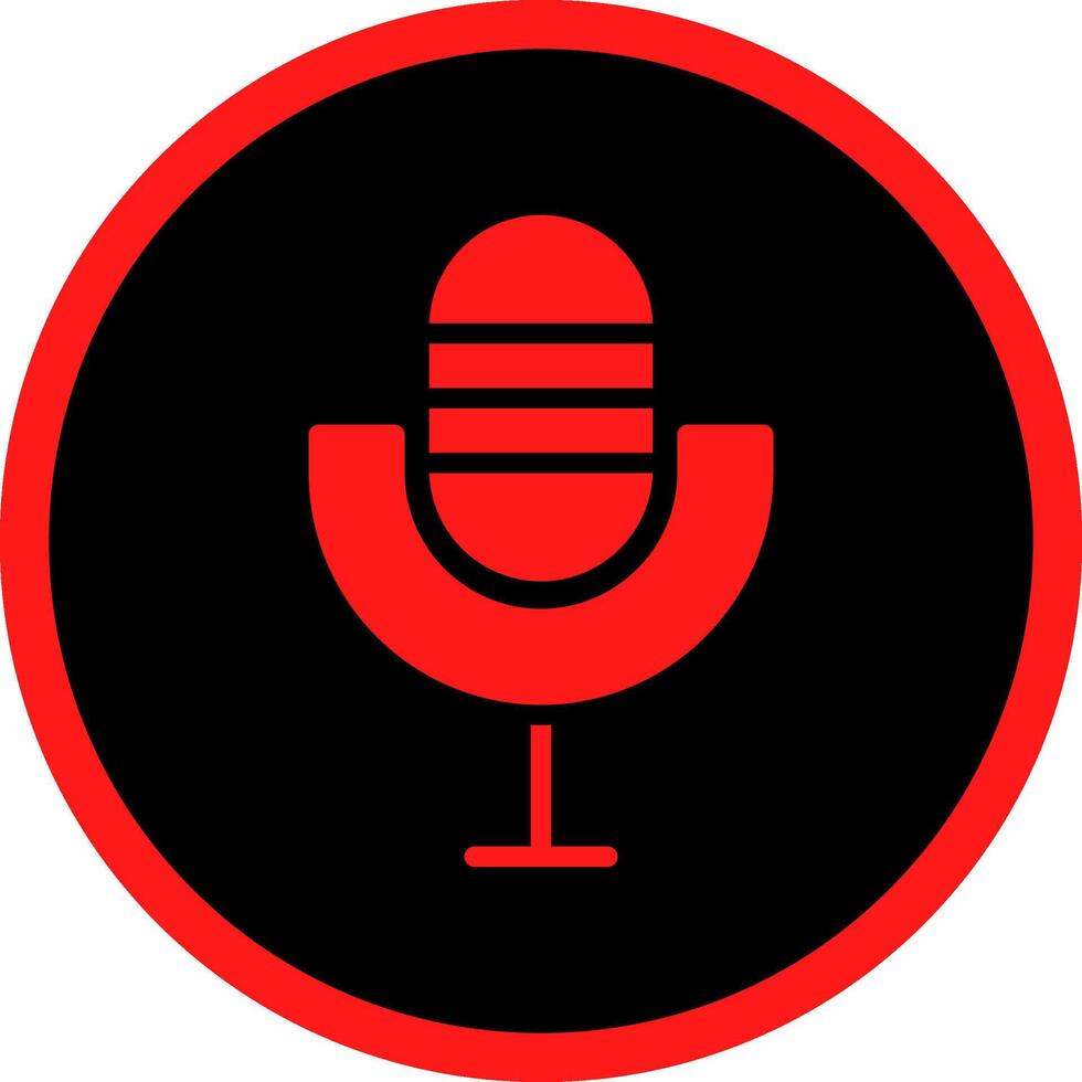 Microphone Creative Icon Design vector